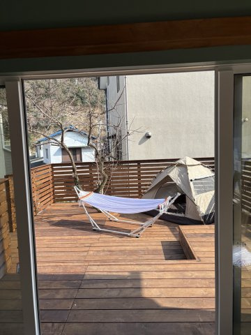 春ひなたのテラスの展望