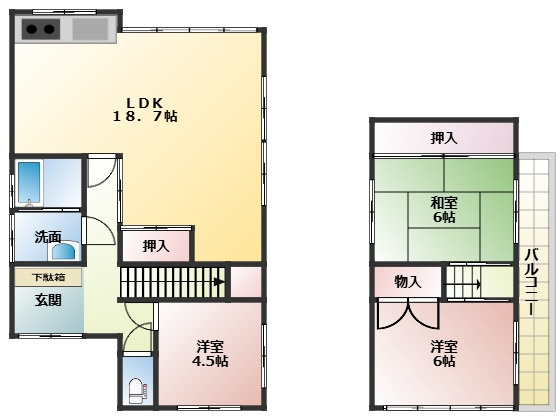 春ひなたのテラスの間取り