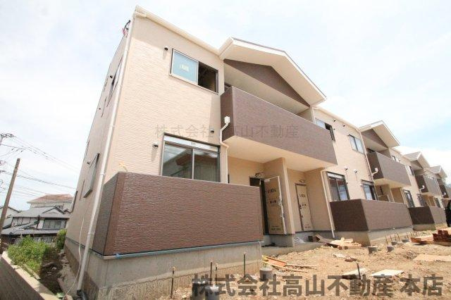 宗像市田熊３丁目のアパートの外観