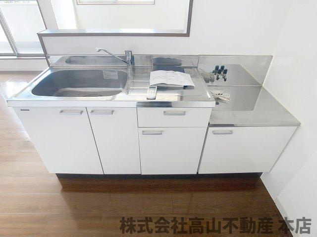 宗像市田熊３丁目のアパートのキッチン