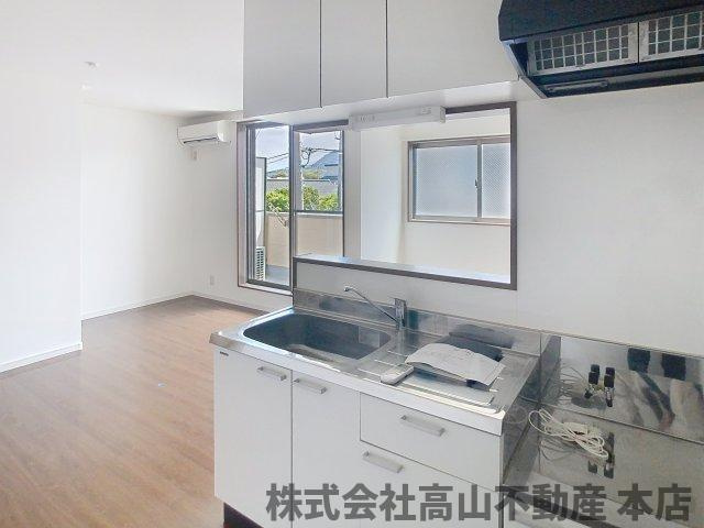 宗像市田熊３丁目のアパートのキッチン