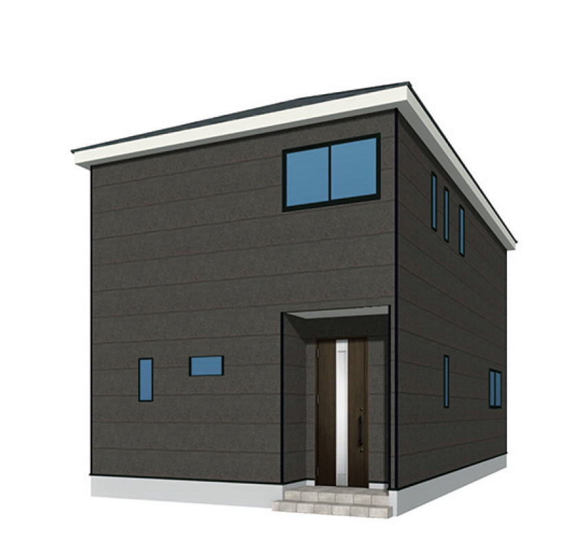 久留米市東合川新町【3号棟】新築戸建ての外観パース|外観パースです