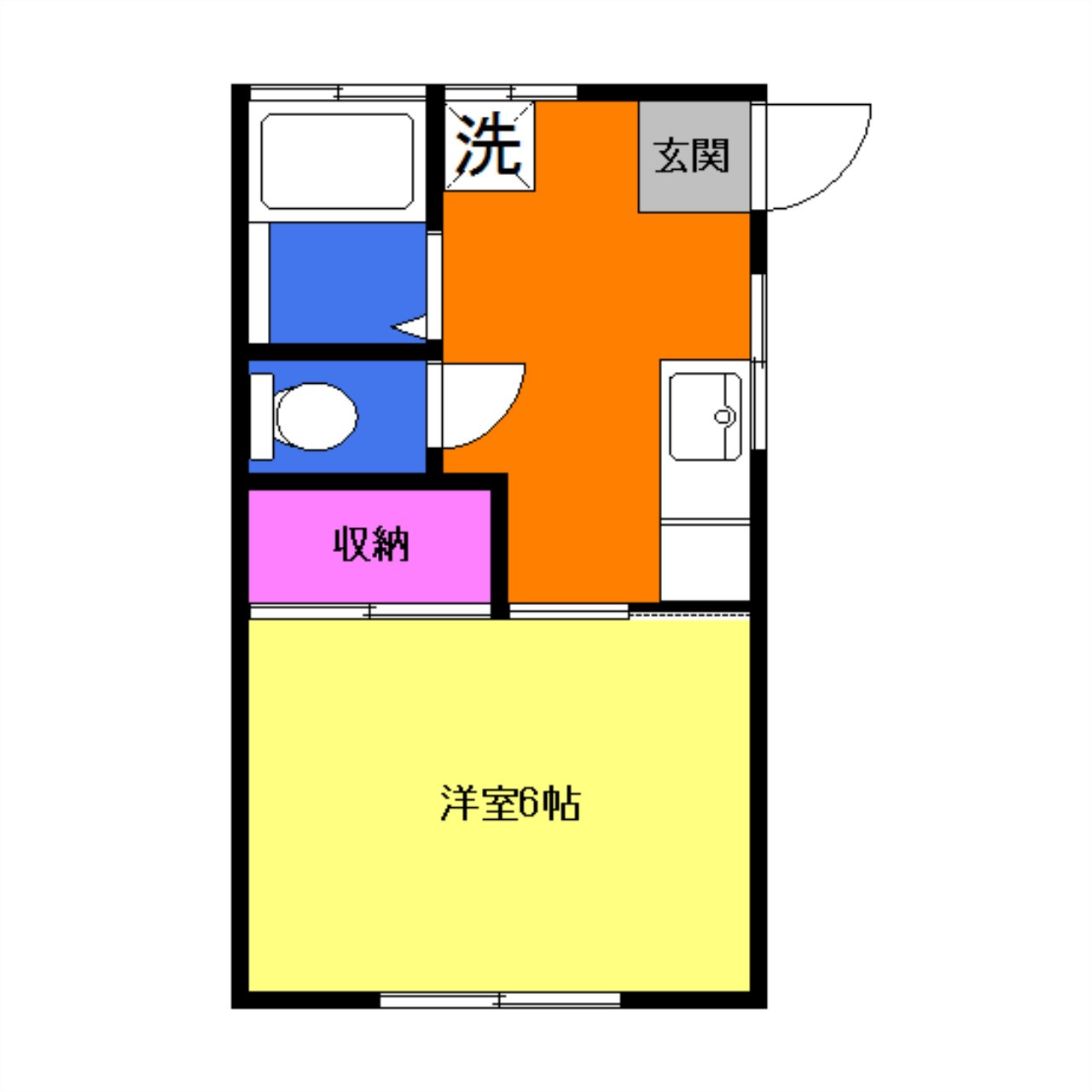 コーポMMの間取り|間取りは現況優先