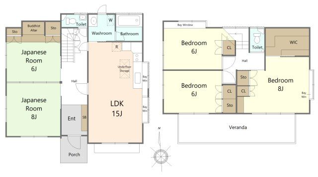 あきる野市雨間　中古戸建の間取り|大型５LDK+敷地内に2階建の事務所付！















大型５LDKになります！
