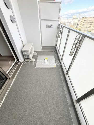 大阪市城東区放出西３丁目の賃貸マンションのバルコニー