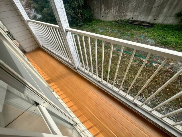 ハイツオオクマＡのバルコニー