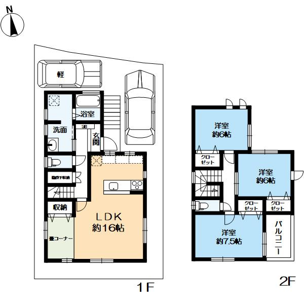 宇治御廟新築戸建の間取り|1階リビングには畳コーナーがありお子様の遊び場としても利用可です。
是非一度ご内覧下さい。