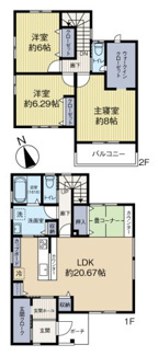【間取り】 | 安城市根崎町南根　戸建