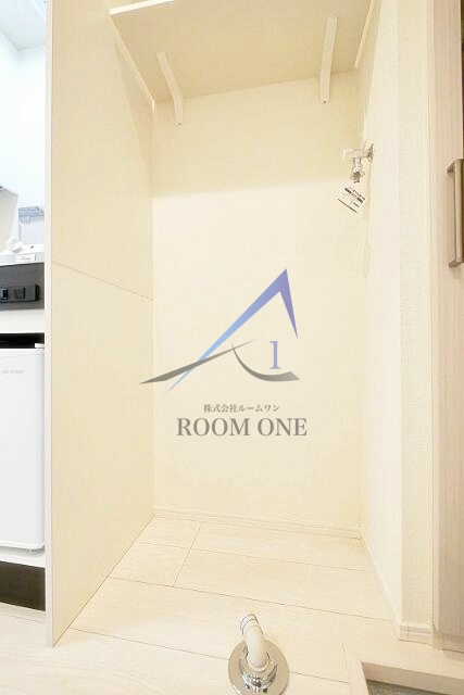 ハーモニーテラス向島Ⅱの設備|洗濯機置き場です。