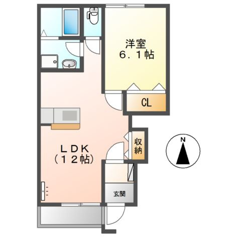 アネックス小向の間取り