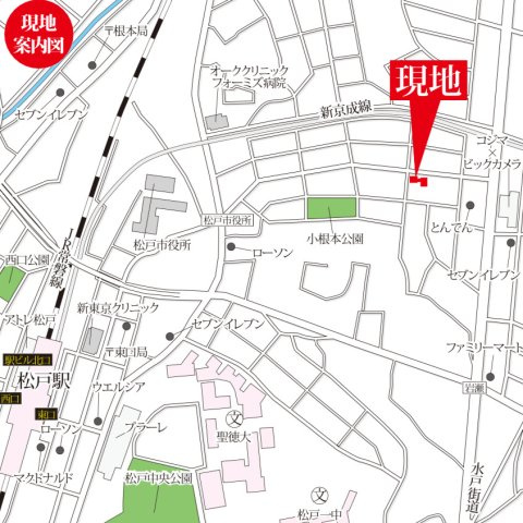 ワコーレ松戸の地図