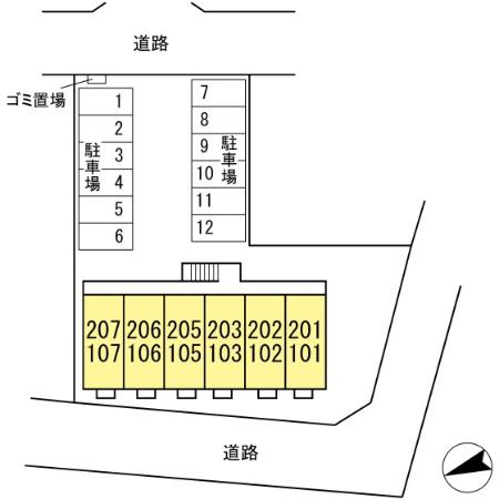 AdoniS.Ⅰ（ｱﾄﾞﾆｽ・ﾜﾝ）の駐車場