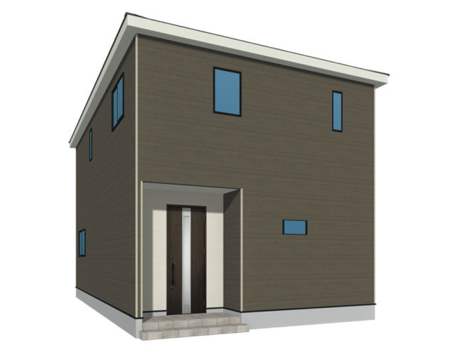 久留米市善導寺町飯田　新築戸建ての外観パース|外観パースです