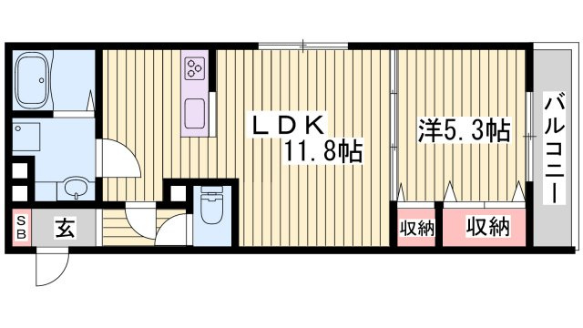 メゾン・ド・クルーの間取り