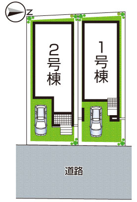 明石市北王子町　第3期　新築一戸建ての区画図|全2区画