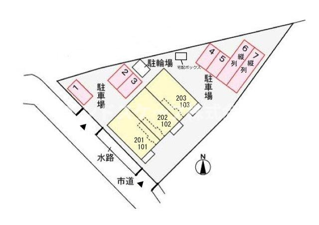 アパートメントこころの区画図|高崎、前橋のお部屋探しはエンドスケープまで！お客様の理想お聞かせ下さい♪