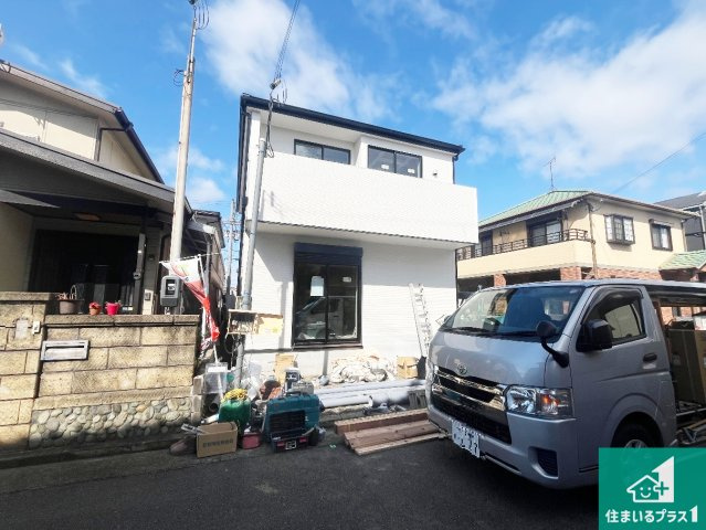 加古郡播磨町北本荘　第9期　新築一戸建ての外観|周辺は落ち着いた街並みの住宅地！子育てがしやすい住環境です！まだ未完成ですが、現地でしかわからない事もございます。是非一度ご覧ください。
