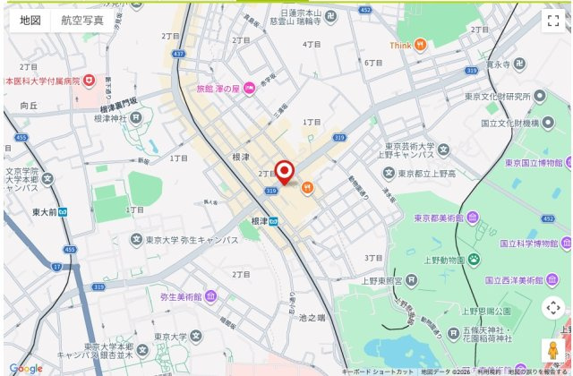 ★仲介手数料無料★DYNACITY BUNKYO NEZU（根津駅徒歩2分の好立地）の地図