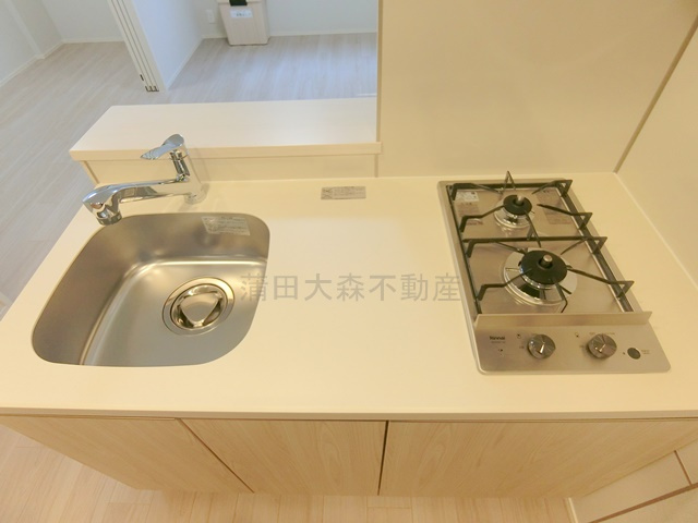 タスキ　リシェス　池上のキッチン|2口ガスコンロのシステムキッチン