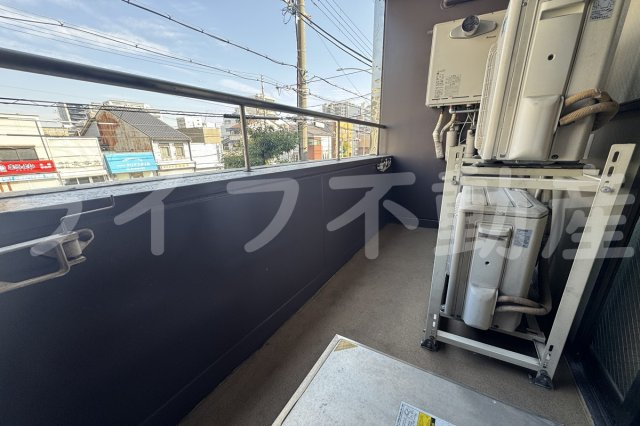 幸田マンション新深江　のバルコニー|広々としたバルコニーです