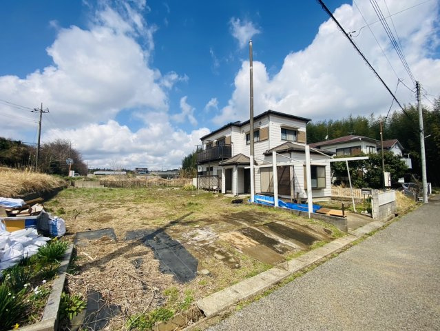 富里市十倉戸建　リフォーム後渡しの前面道路含む現地写真|広々とした100.12坪の敷地