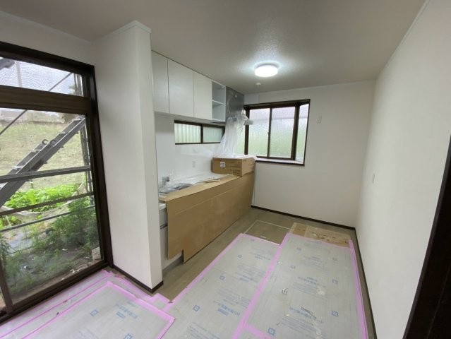 富里市十倉戸建　リフォーム後渡しのキッチン|現在、リフォーム工事中です
