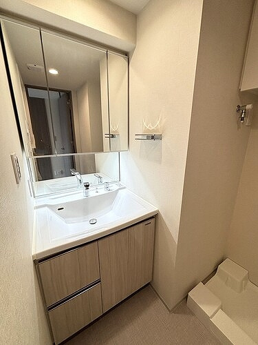 プレサンスロジェ天王寺真田山公園の洗面所|洗面化粧台