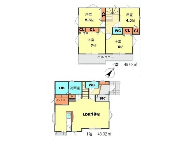 【間取り】 | 鶴ヶ島市上広谷　全１棟 | 4LDK