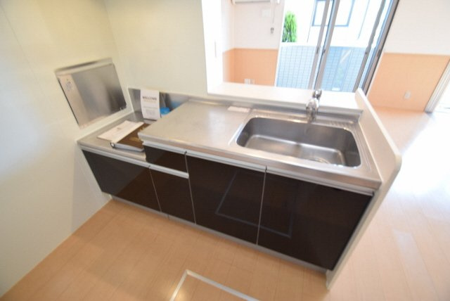 ブランシュールＡのキッチン|２口コンロ設置可能です