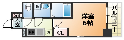 エスリード神戸兵庫駅ミッドポートの間取り