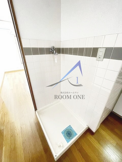 バーレルハイツの設備|洗濯機置き場です。