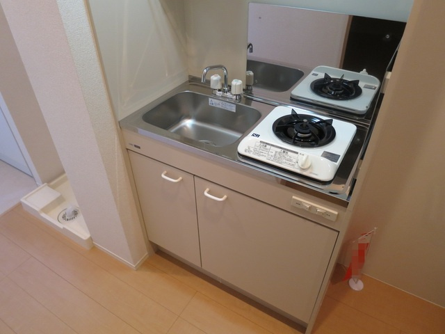 カーサ　ビアンカのキッチン|１口ガスコンロ設置済みのキッチンです♪