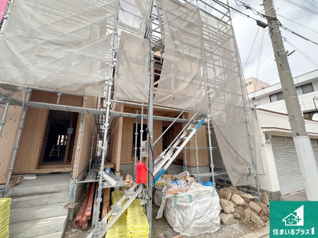 明石市北王子町　第3期　新築一戸建ての外観|現在の進捗状況です！順調に作業進行中、完成が待ち遠しいです！詳細の間取り等、お気軽にお問い合わせください！