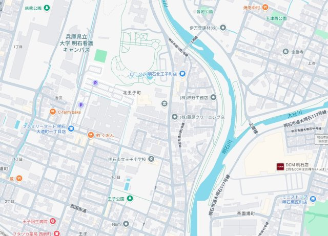 明石市北王子町　第3期　新築一戸建ての地図