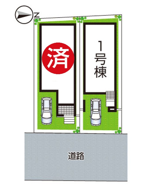 明石市北王子町　第3期　新築一戸建ての区画図|全2区画