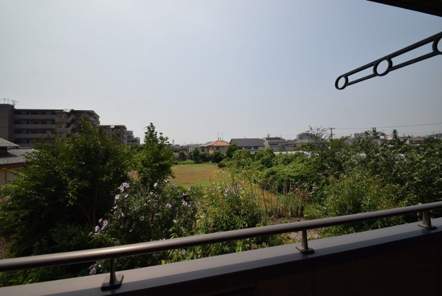 ベルデュールＢの展望|バルコニー前は大きく開けてます！