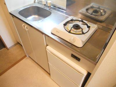 ベラジオ四条堀川のキッチン|１口ガスキッチン