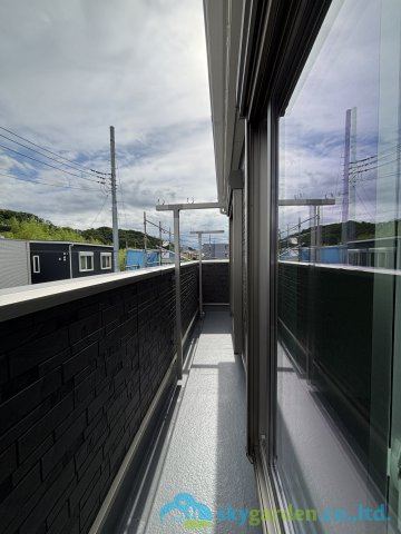 平塚市山下第15　新築戸建　全4棟1号棟のバルコニー