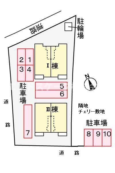 ローズ　Ⅰの区画図|高崎、前橋のお部屋探しはエンドスケープまで！お客様の理想お聞かせ下さい♪