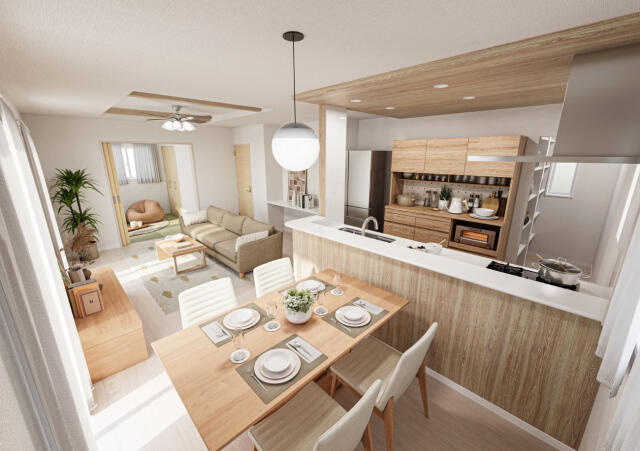 松戸市田中新田の売地の周辺|5号棟:内観パース