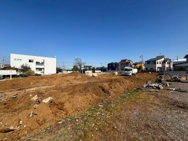 松戸市田中新田の売地の外観|現地土地写真