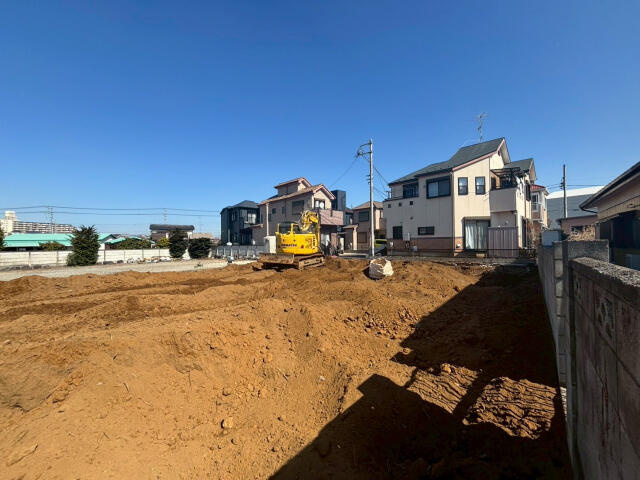 松戸市田中新田の売地の外観|現地土地写真