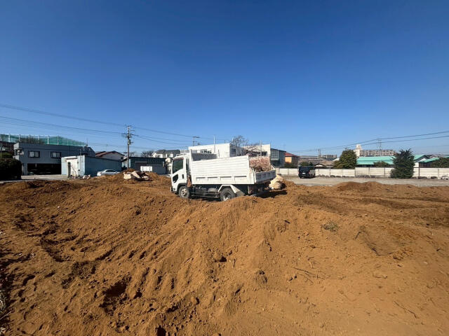 松戸市田中新田の売地の外観|現地土地写真