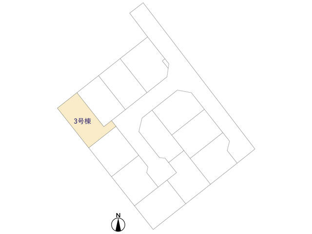 ４２７３船橋市三咲２２期１１棟の区画図