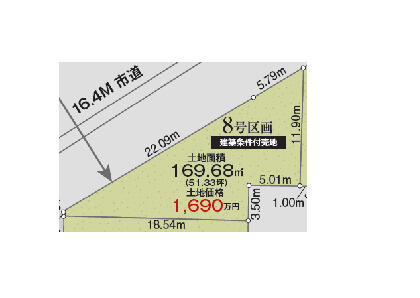 船橋二和西５丁目　第１期の区画図