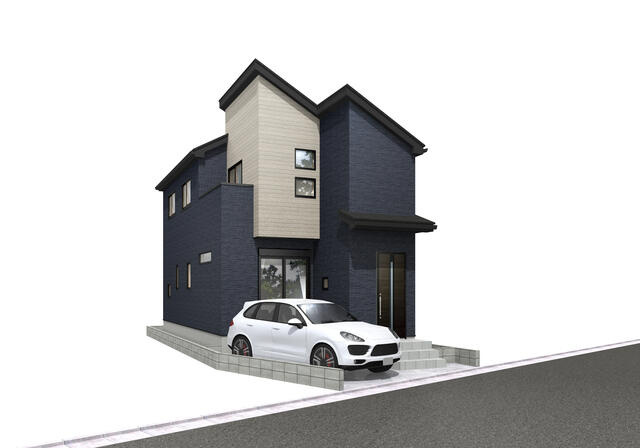 ４３２４市川市国分１７期１棟の外観パース