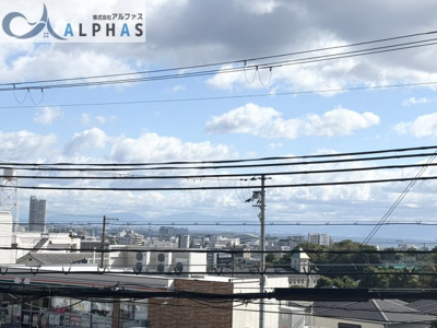 【展望】 | 神戸市長田区宮丘町一丁目　建築条件無し土地 | ■既存建物2階からの眺望♪