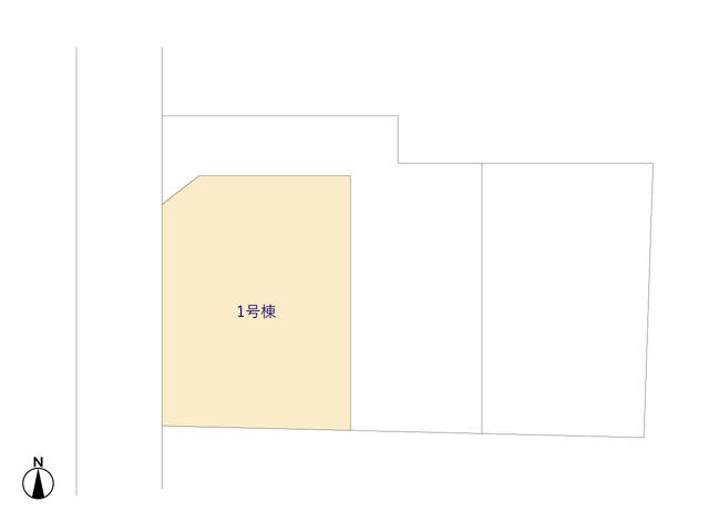 ４２２２柏市光ヶ丘８期３棟の区画図