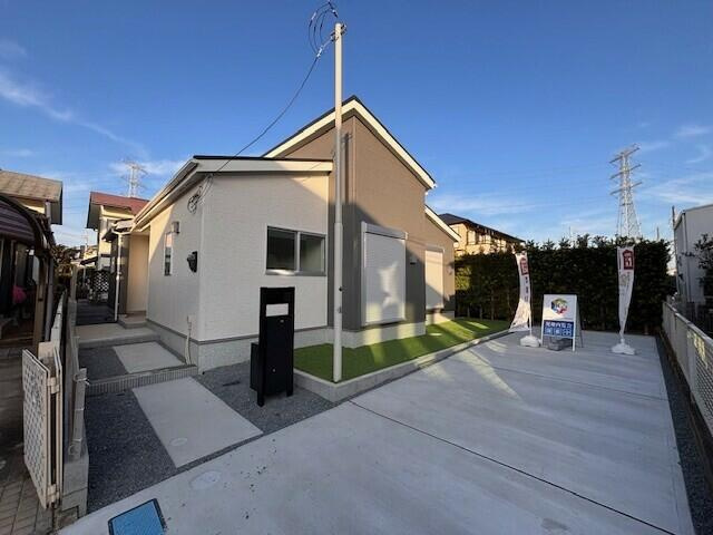 柏花野井　第２期の前面道路含む現地写真