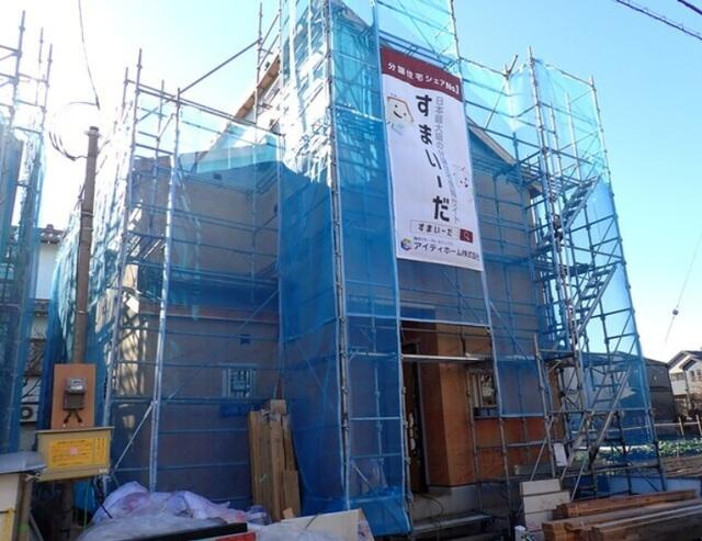 船橋馬込西２丁目　第１期の外観|建築中